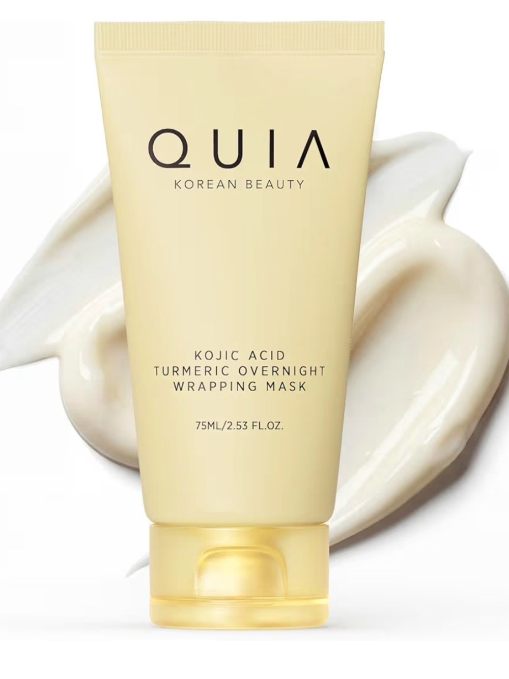 QUIA Turmeric/Kojic Acid Overnight Wrapping Mask/Hydration Mask for Glowing Skin